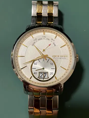 Pierre Cardin two-tone mens wristwatch, working, classic design