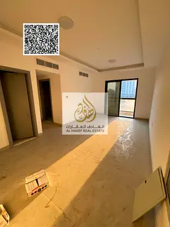 Two-bedroom apartment with a living room, annual rent, first occupancy, one month free, in Al-Jarf 3