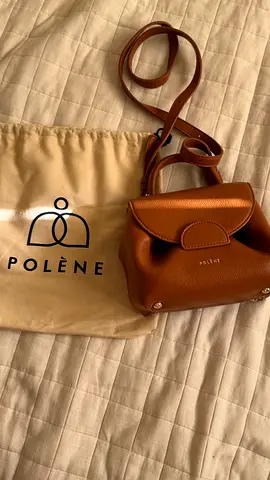 Polene Numero Un Nano Tan Leather Handbag