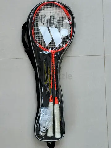 Badminton Racket Set with 2 Rackets, Shuttlecocks and Carry Case