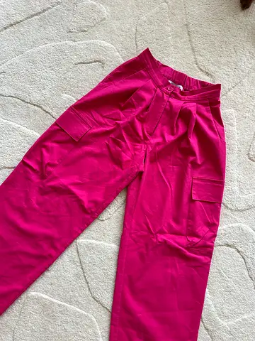 Pink womens cargo trousers.  Brand You Wanna (Russian)
