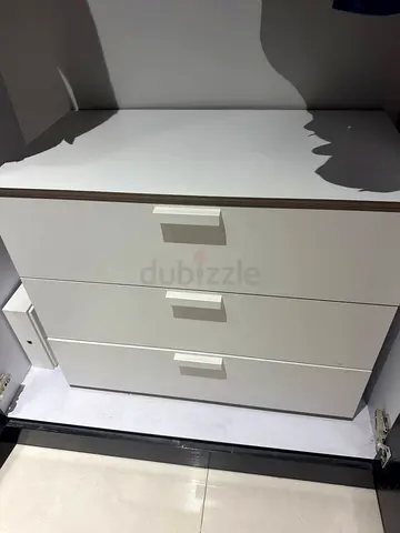 White Ikea 3-Drawer Chest / Dresser - Compact and Clean