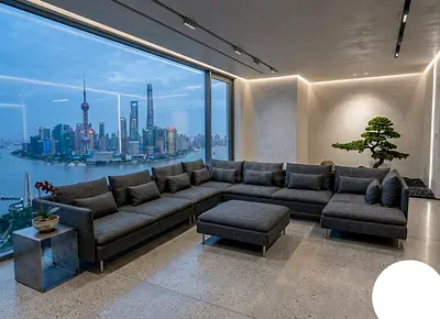 Premium Modular U Shape Sofa Set with Ottoman Excellent Condition