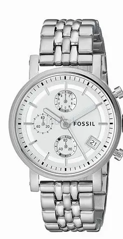 Fossil Original Boy Friend Analog Silver Dial UNISEX Watch - ES2198