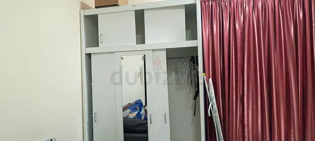 White 3-door Wardrobe with Mirror - Good Condition