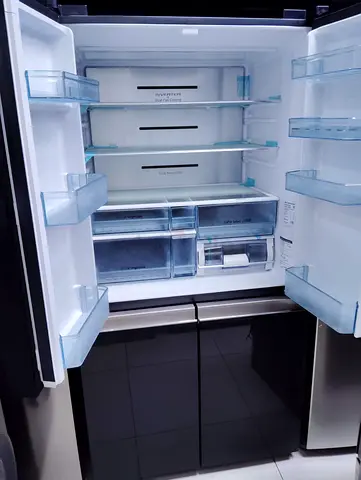 Spacious French Door Refrigerator - Good Working Condition