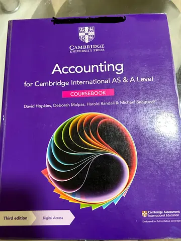 Accounting A Level Textbook Cambridge