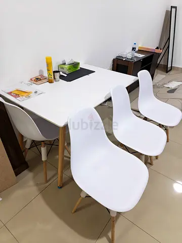 Dining table with 4 chairs for sale - moving out