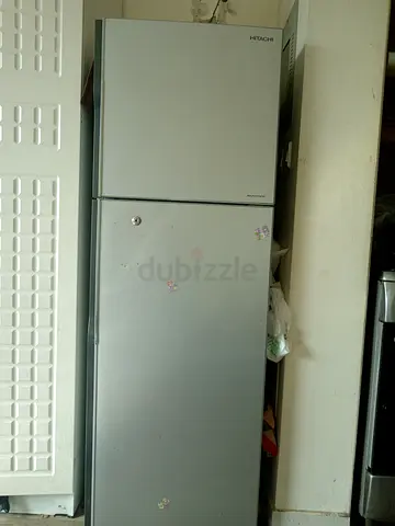Used Hitachi Silver Top-Freezer Refrigerator - 2-Door
