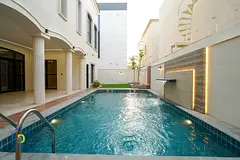 Luxury 5-bedroom villa with swimming pool and elevator in Al Zahiyah, Ajman. Includes electricity, w