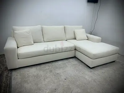 Like new condition pottery barn lshape sofa
