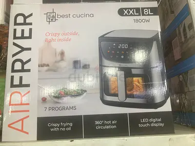 Best Cucina XXL 8L Air Fryer - 1800W, LED Digital, 7 Programs (Brand New Box)