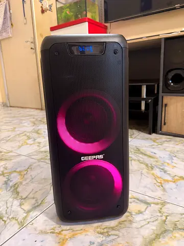 Geepas Rechargeable Party Speaker with LED Lights