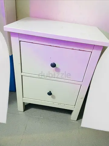 White Bedside Table