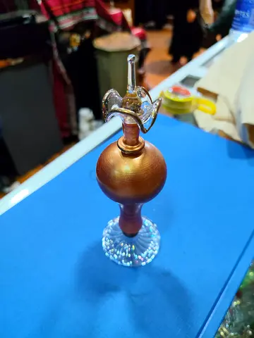 Handmade Decorative Glass Perfume Bottle - Vintage Style 16cm