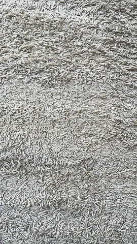 Light beige shaggy area rug - good condition
