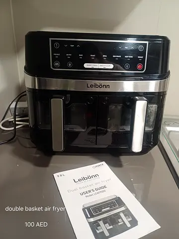Leibönn Dual Basket Air Fryer - 9L, Good Condition
