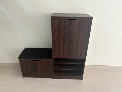 Shoe rack with seating for Sale