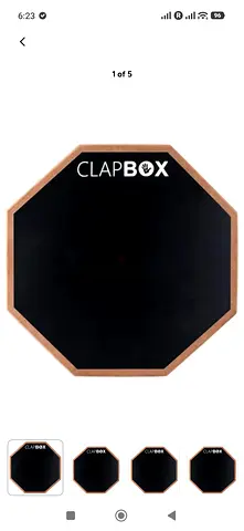 Clapbox drum pad with sticks