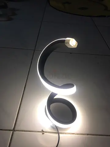 Spiral LED Desk Lamp with Adjustable Brightness