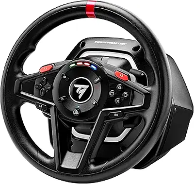 Thrustmaster T128 - High-Performance Racing Wheel and Pedal Set with Force Feedback for PC, PS4, and