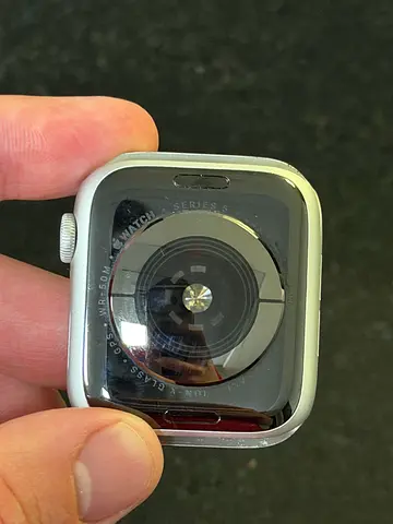 Apple Watch Series 5 46mm— Silver case (used, good condition)