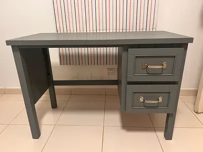 Grey Kids Study Table from Pottery Barn