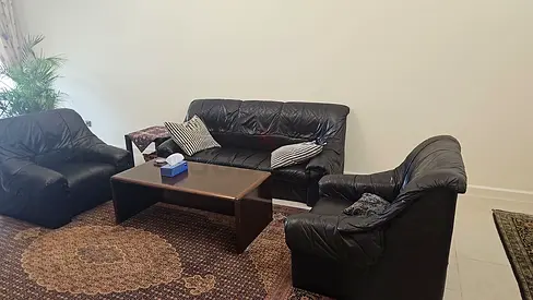 3+1+1 Italian leather sofa