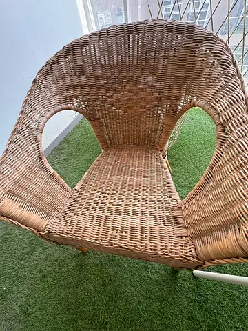 Rattan/Wicker Outdoor Armchair in Good Condition