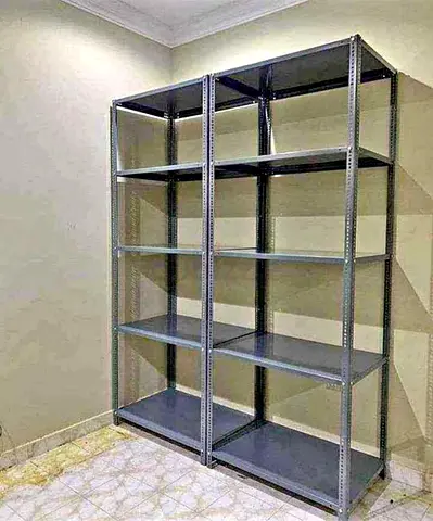 Heavy Duty Metal Storage Shelving Rack - 2 Units, 5-Tier Sloted angle shelf per pice 249