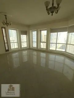 Apartment with 2 bedrooms and a living room available for rent in Sharjah, Al Qasba area