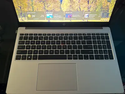 HP 15-inch Laptop - Silver, Full Keyboard, Good Condition