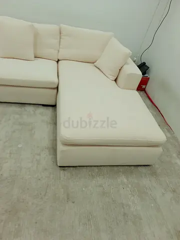 Marina home beige color lshape sofa
