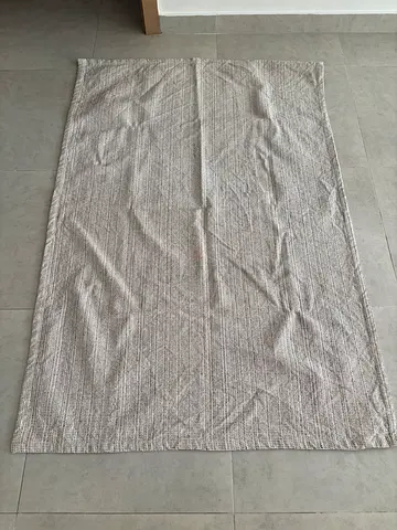 Rug, flatwoven, natural/black, 120x180 cm