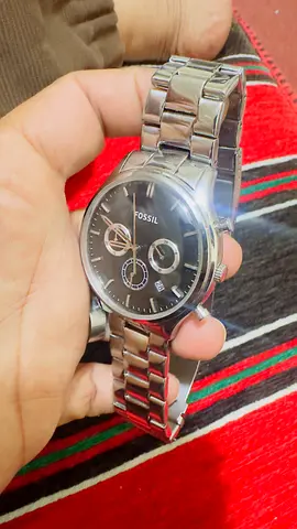 Fossil Chronograph Mens Watch with Stainless Steel Band