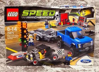 LEGO® Speed Champions Ford F-150 Raptor  Ford Model A Hot Rod 75875 (664 pcs)(Retired Set)