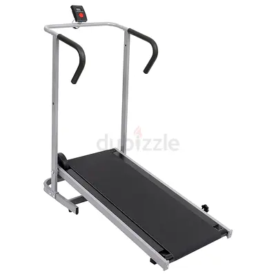 Compact manual treadmill with basic monitor - good condition