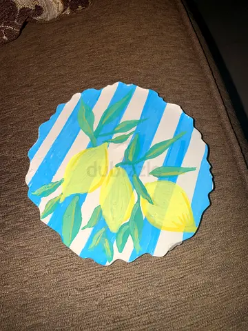 Painted Ceramic Coaster