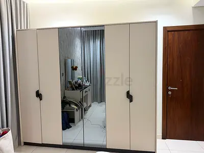 Danube Large 6-Door Wardrobe with Central Mirror - Good Condition