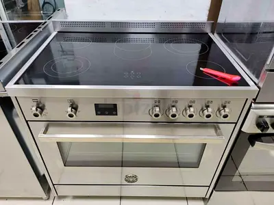 Bertazzoni latest model full electric ceramic 5 hobs oven fan cooking range 90x60