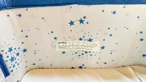 Baby Crib Bumper / Bed Liner with Star Print