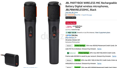 JBL PartyBox Wireless Microphone Set