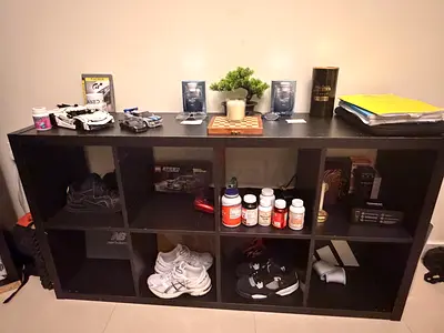 IKEA KALLAX Shelving Unit Effect black