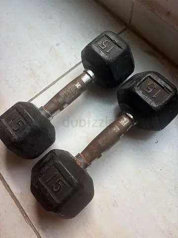 Set of dumbbells 15 lbs - 7 kg
