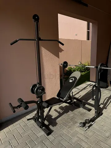 Multifunction Home Gym with Bench  Weights