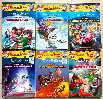 Set of 6 Thea Stilton / Geronimo Stilton Kids Adventure Books (Scholastic)