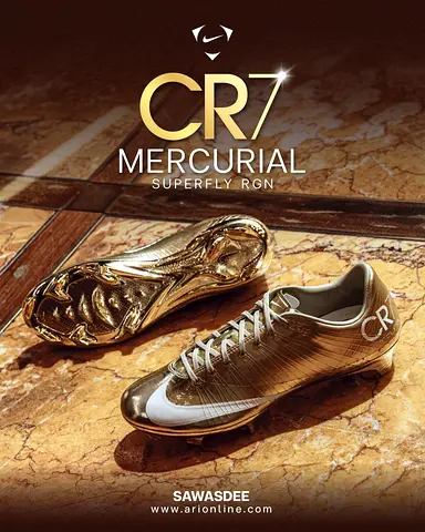 Nike Mercurial Superfly 1 RGN FG SE CR7 Metallic Gold Star