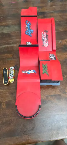 Wooden Fingerboard Skatepark Ramps and Obstacles - Modular Set