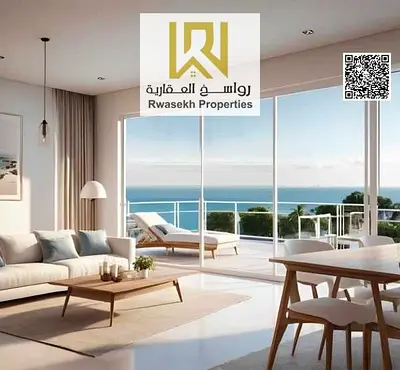 شقة فاخرة للبيع غرفة وصالة في برج موجان بإطلالة بحرية كاملة على كورنيش عجمان