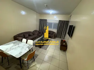 ✨ أفخم شقة غرفتين وصالة مفروشة بالكامل للإيجار الشهري في أبراج عجمان ون – الراشدية 3 ✨ استمتع بأرقى تفاصيل الحياة في واحدة من أرقى أبراج عجمان! شقة غر